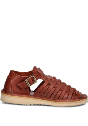 Fracap D025 woven strap sandals - Red