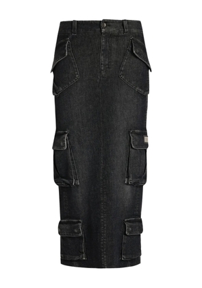 Dolce & Gabbana cargo-pocket midi skirt - Black