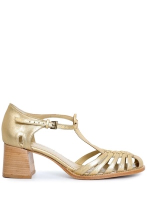 Sarah Chofakian 65mm Boheme metallic sandals - Gold