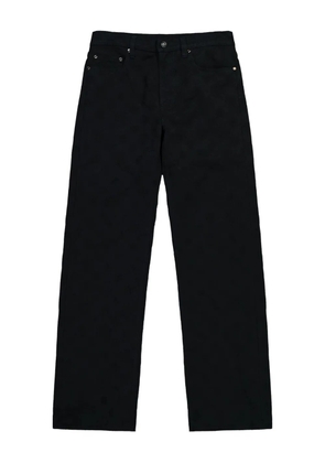 Casablanca logo-patch five-pocket jeans - Black