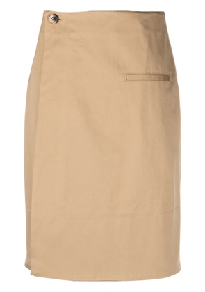 JW Anderson high-waist A-line miniskirt - Neutrals