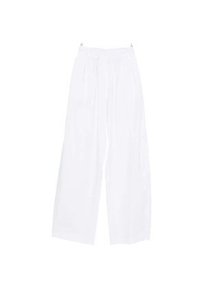THELATEST Dora elasticated-waist palazzo pants - White