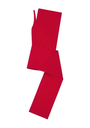 Courrèges oblique panelled mini dress - Red