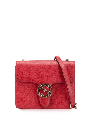 Gucci Pre-Owned 2016-2025 Small Dollar Calfskin Interlocking G crossbody bag - Red