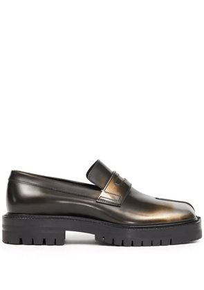 Maison Margiela Tabi leather loafers - Brown