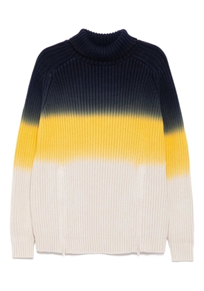 Monse ombré zip-detail jumper - Green