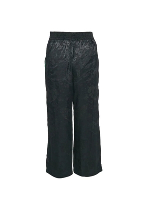 Maje floral-pattern trousers - Black