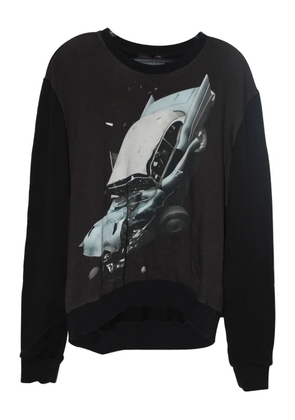 Christopher Kane car-crash print sweatshirt - Black