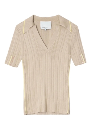 3.1 Phillip Lim ribbed V-neck top - Neutrals