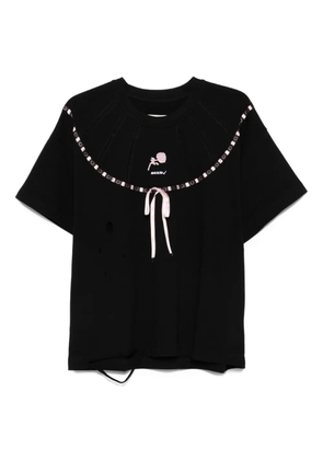 Seen Users Altered Dreamwear embellished-bow T-shirt - Black