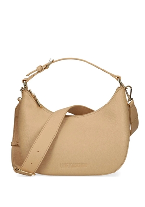 Love Moschino Giant Logo shoulder bag - Neutrals