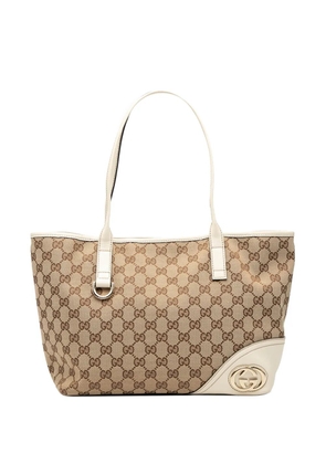 Gucci Pre-Owned 2016-2025 GG Canvas New Britt tote bag - Brown