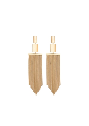 ISABEL MARANT rectangle fringe earrings - Gold