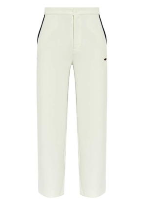 adidas logo-embroidered track pants - White