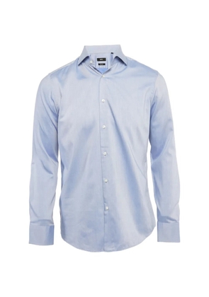 BOSS gabardine regular-fit shirt - Blue