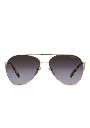 Prada Eyewear pilot-frame sunglasses - Gold