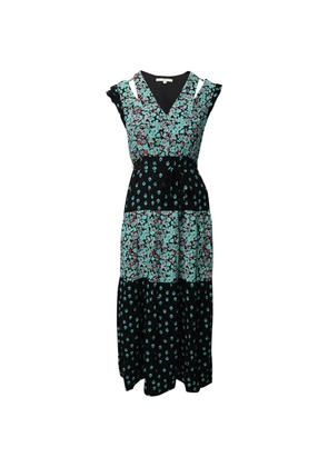 Maje floral cut-out maxi dress - Black