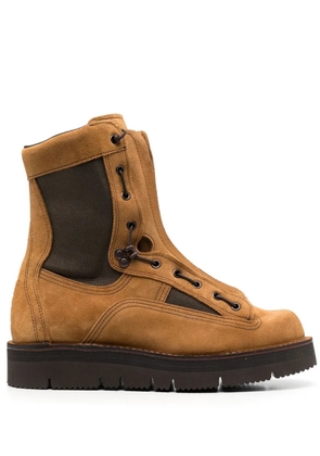 White Mountaineering x Danner Boots suede combat boots - Brown
