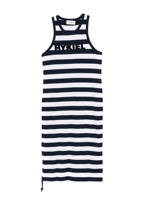 Sonia Rykiel striped long dress - Blue