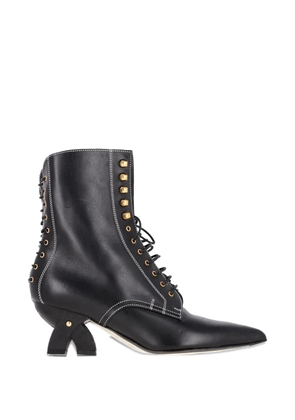 Loewe Pre-Owned lace-up ankle boots - Black