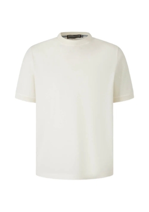 Canali crew-neck cotton T-shirt - White