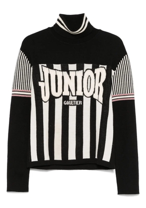 Jean Paul Gaultier Pre-Owned 1990s stripe-detail sweater - Black