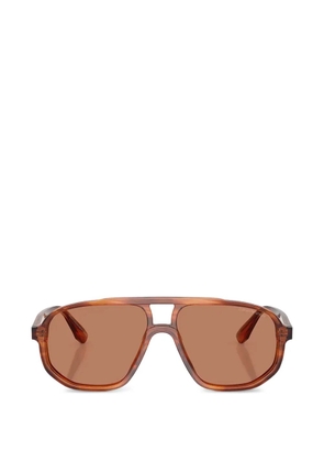 Emporio Armani pilot-frame sunglasses - Brown