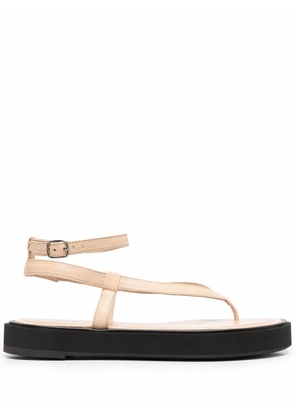 BY FAR Cece flatform sandals - Neutrals