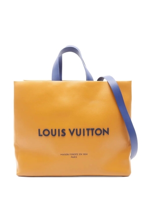 Louis Vuitton Pre-Owned 2021 Saffron MM leather tote bag - Orange