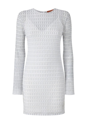 Missoni knitted mini dress - Silver