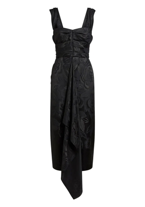 ETRO floral jacquard midi dress - Black