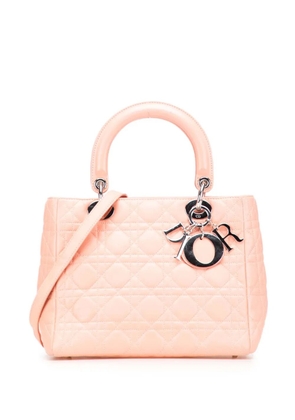 Christian Dior Pre-Owned 2005 Medium Lambskin Cannage Lady Dior satchel - Pink