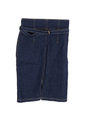 Philosophy Di Lorenzo Serafini belted denim mini skirt - Blue