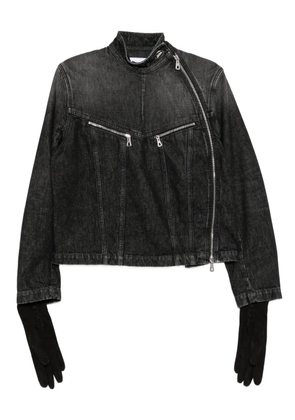 Jean Paul Gaultier zipped denim jacket - Black