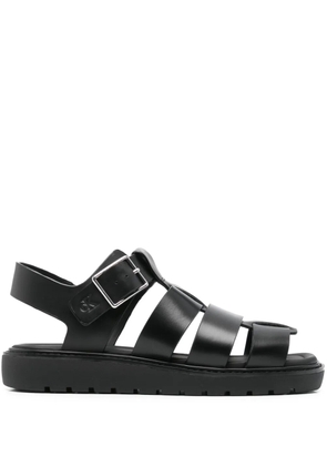 Calvin Klein Jeans leather sandals - Black