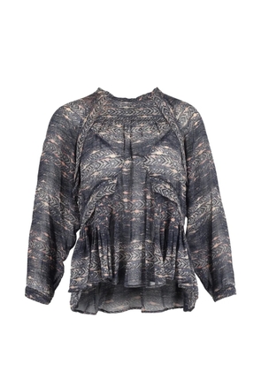 Isabel Marant Vintage silk print blouse - Grey