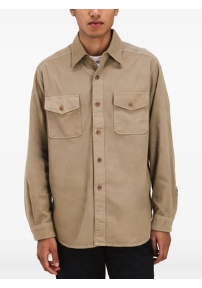 Fortela CPO buttoned pockets shirt - Neutrals