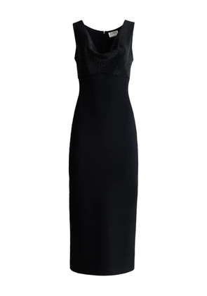 St. John cowl-neck midi dress - Black
