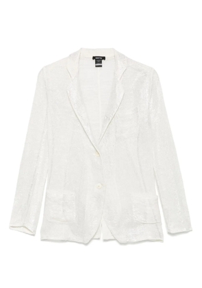 Avant Toi knitted blazer - White