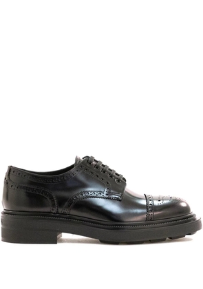 Prada brogue lace-up Derby shoes - Black