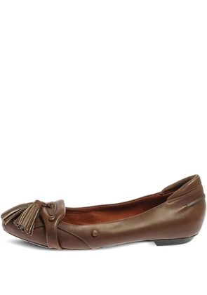 Givenchy Pre-Owned tassel-detail leather flats - Brown