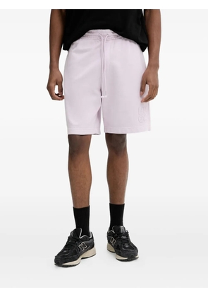 HUGO logo-embroidered cotton shorts - Pink