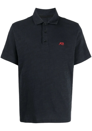 rag & bone logo-embroidered polo shirt - Blue