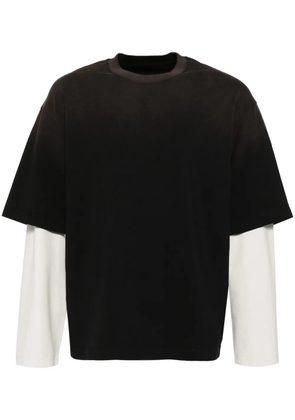 CROQUIS panelled T-shirt - Black