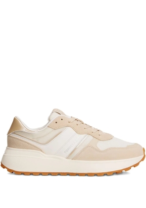 Tommy Hilfiger panelled leather sneakers - Neutrals