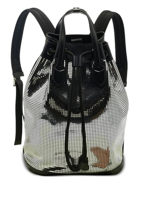 Burberry Pre-Owned mirror-effect drawstring backpack - Black
