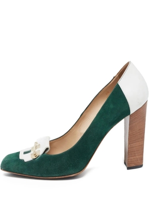 Tod's Vintage pre-owned 110mm suede pumps - Green
