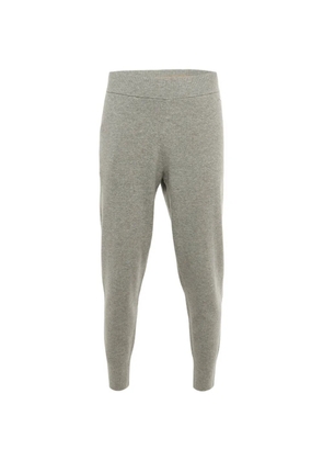 BOSS logo-plaque wool trousers - Grey