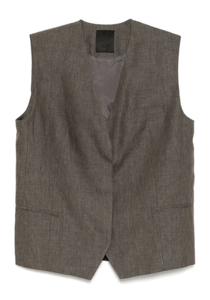 JNBY linen waistcoat - Brown