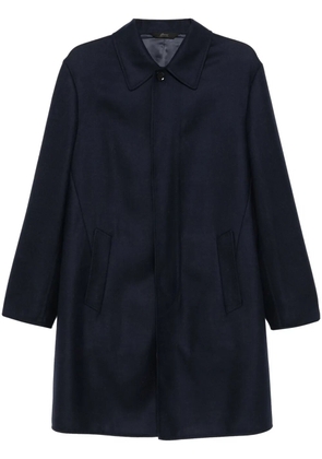 Brioni felted coat - Blue